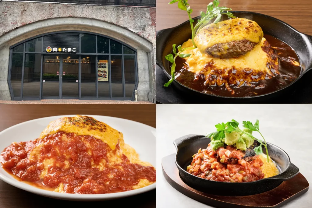 新橋に肉とオムライス専門店「肉とたまご」オープン。オムライス注文でソフトドリンク無料キャンペーンも実施。