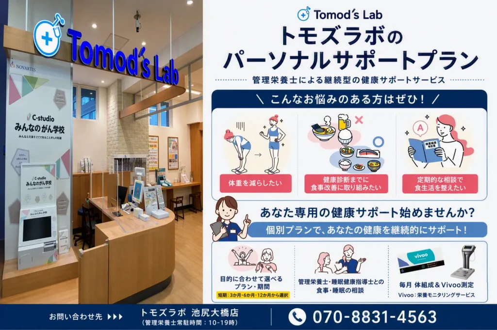 ドラッグストアが健康相談を有料サービス化　トモズラボが管理栄養士らの伴走プランを提供
