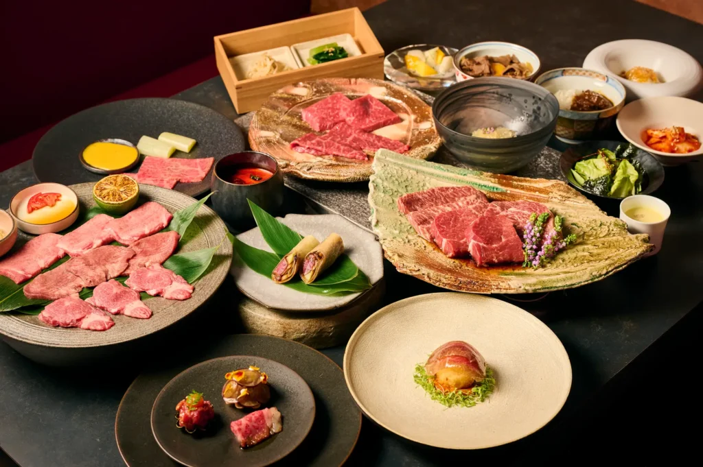銀座に近江牛・神戸牛の一頭買い焼肉店「和牛焼肉 千」オープン。北京ダック風「東京烤牛」が名物。